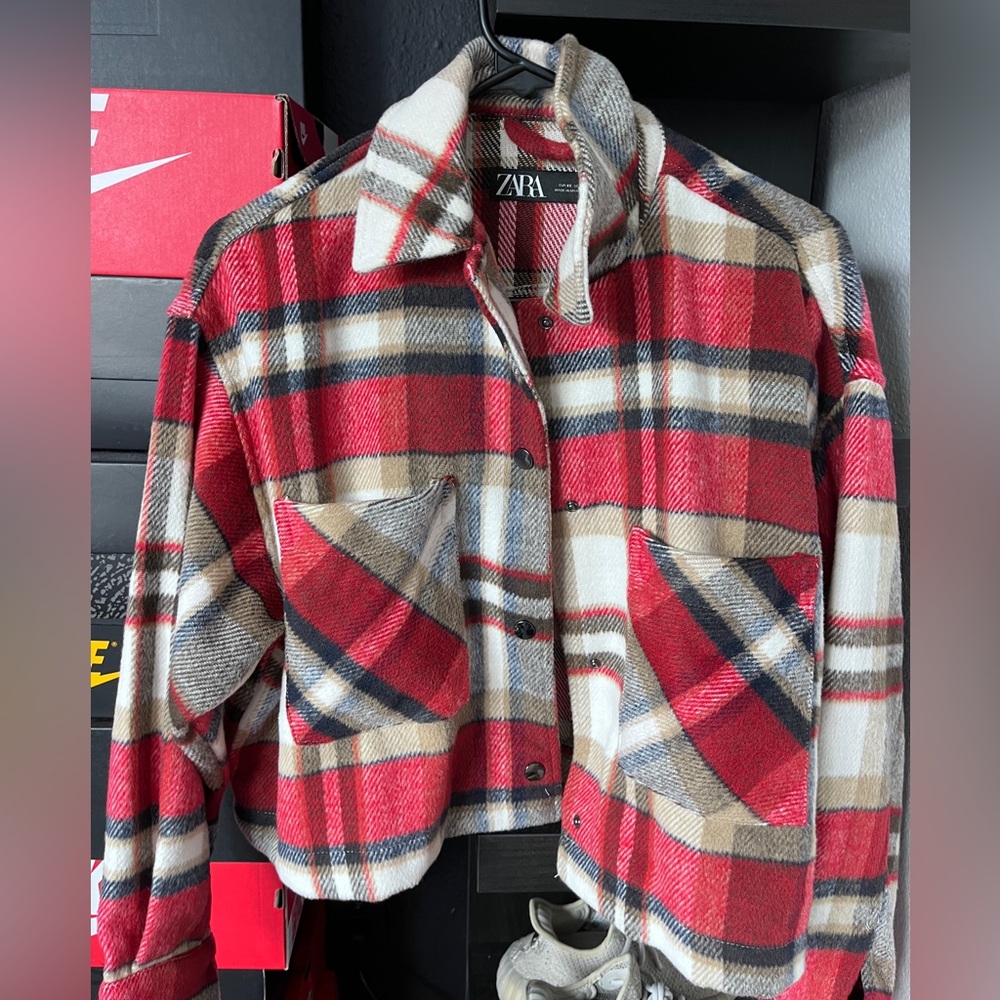 Zara Plaid Shacket